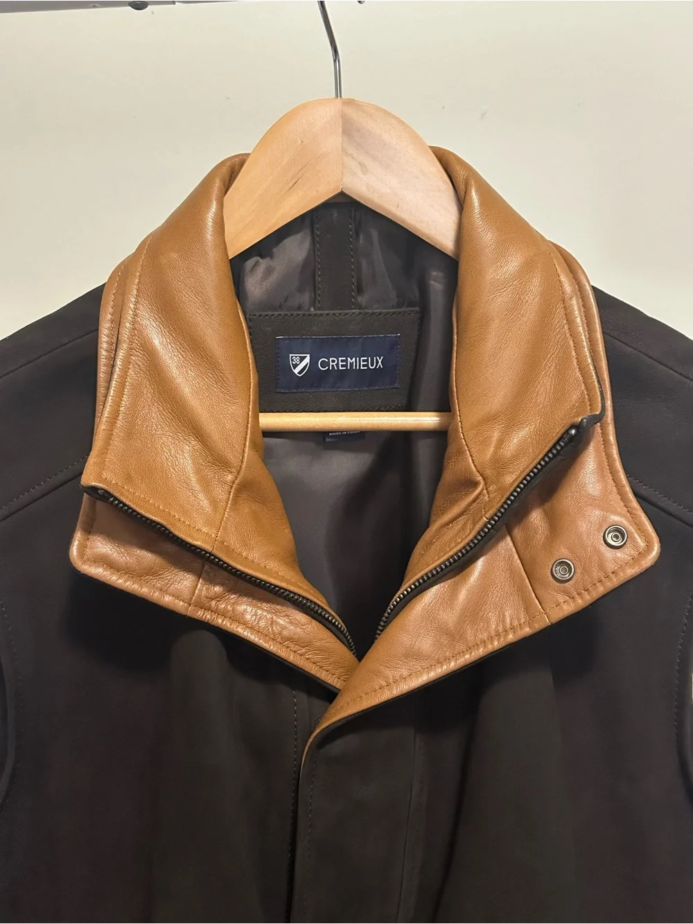 Cremieux Brown Genuine Leather Vest size 38 XL